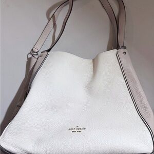 kate spade Cream Leather Shoulder Bag